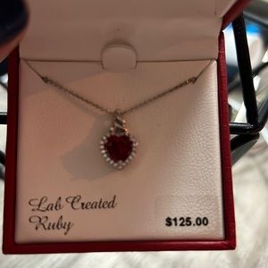 Lab Created Ruby Necklace